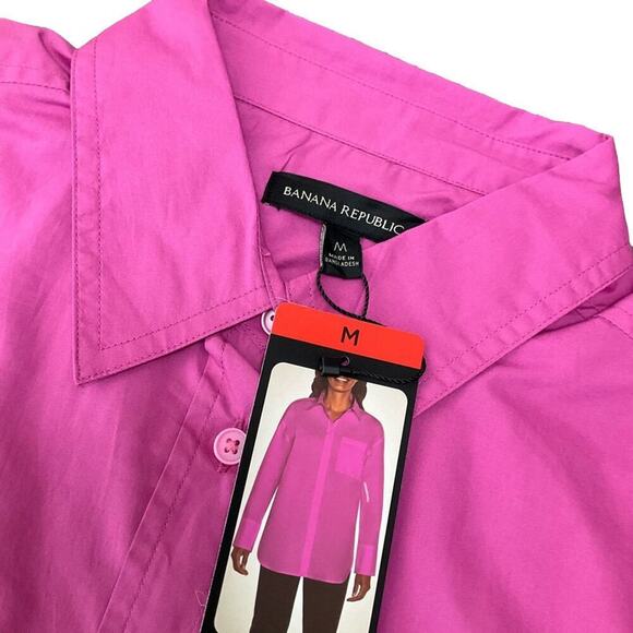 Banana Republic Women's Shirt Button Down Front Size Medium NWT - Picture 3 of 9